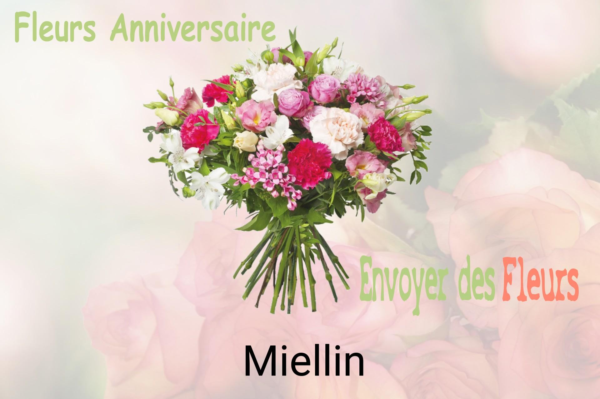 Bouquet de fleurs d’anniversaire livré à Miellin