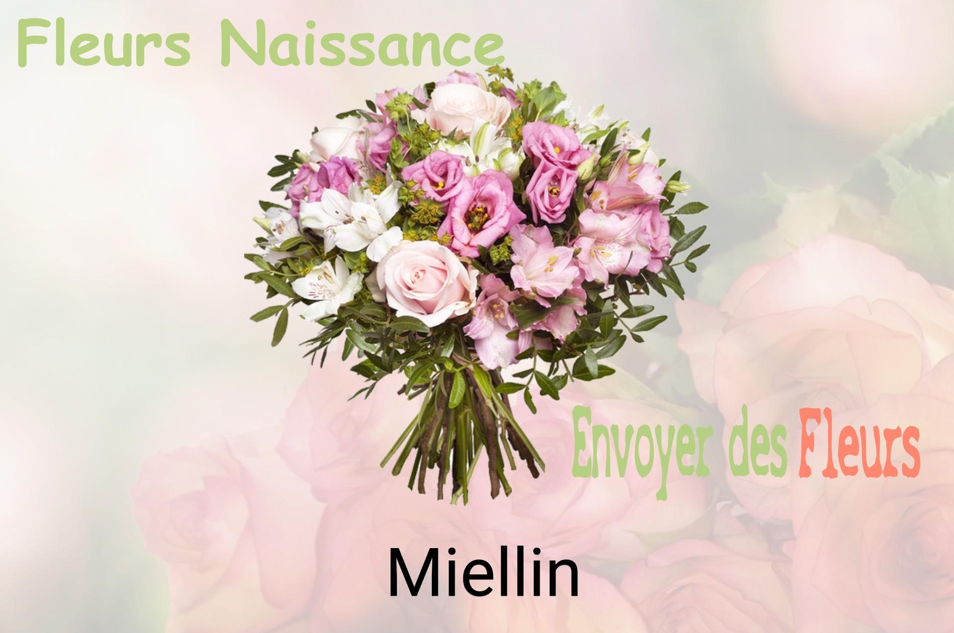 Bouquet de fleurs de naissance livré à Miellin